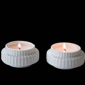 Lyngby Porcelain Votive Candle Holders